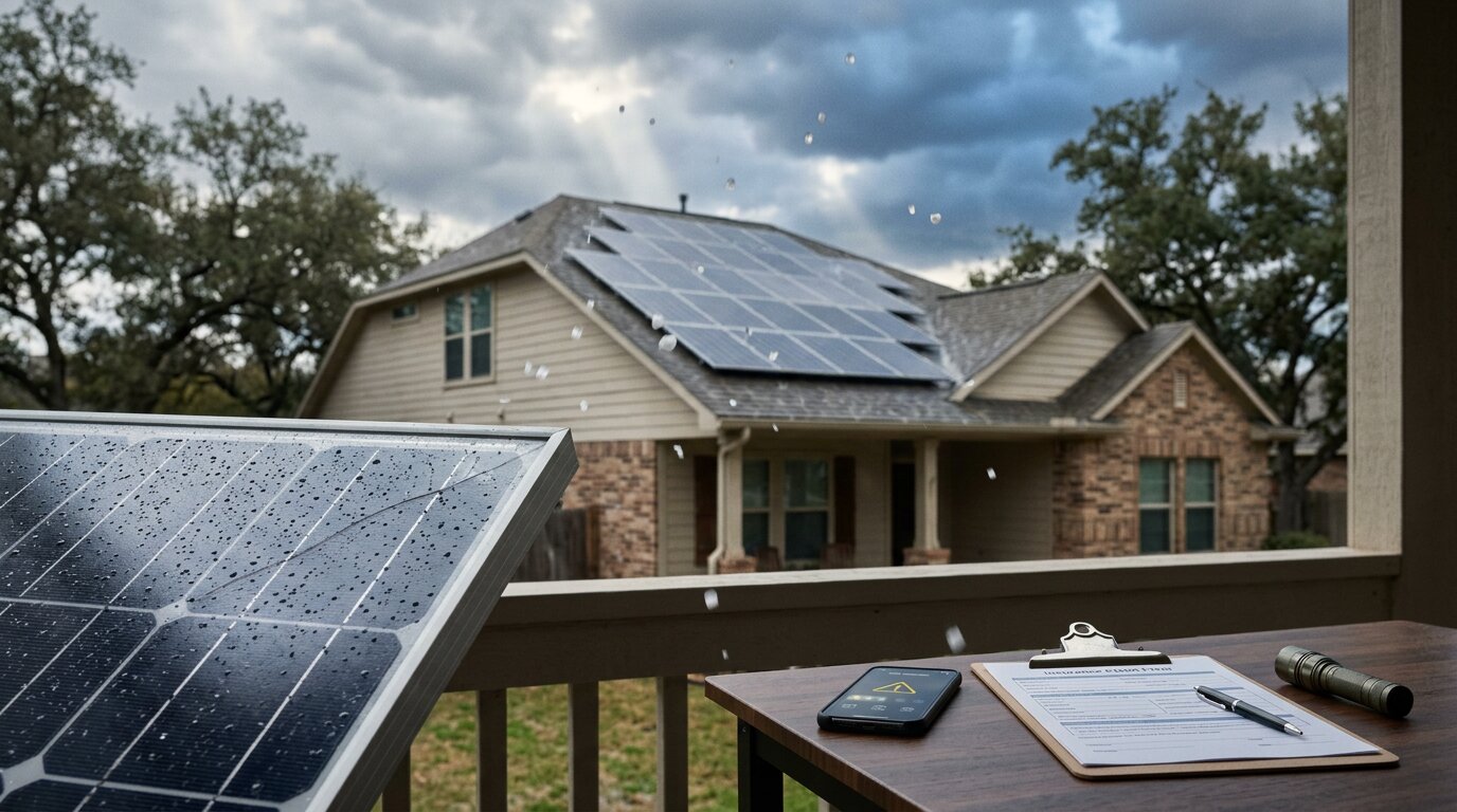 What Texas Homeowners Should Know About Hail and Storm Damage to Solar Panels